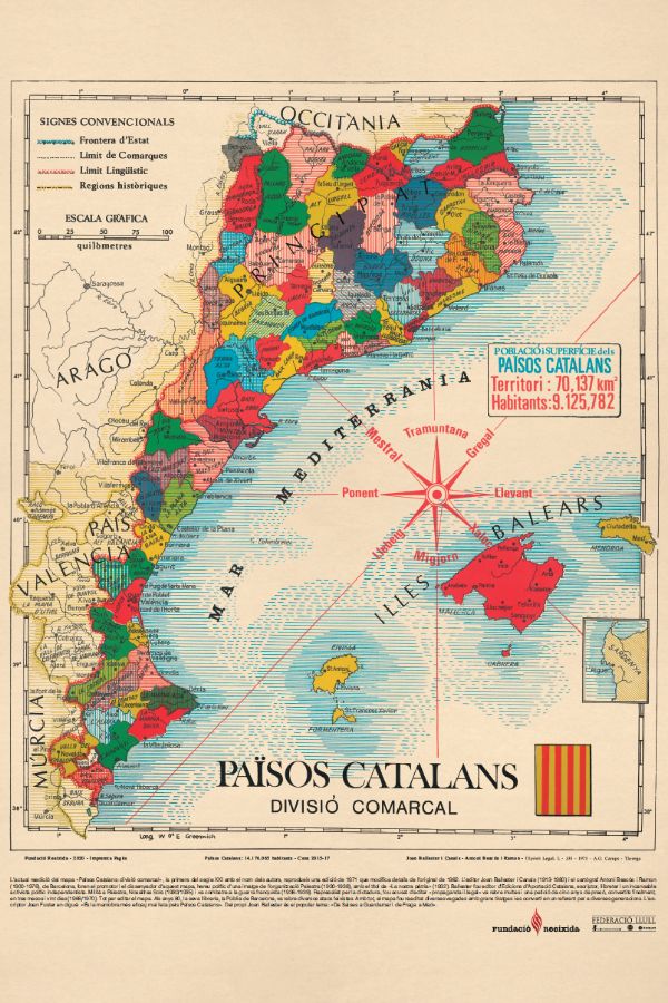 Cartell Mapa Països Catalans